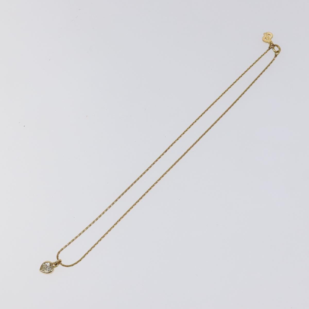 Christian Dior Necklace metal Gold Auth 124442