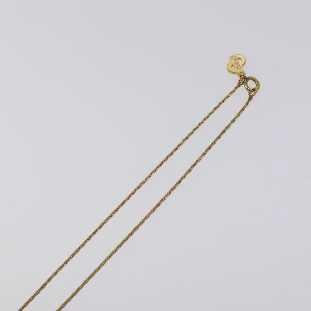 Christian Dior Necklace metal Gold Auth 124442