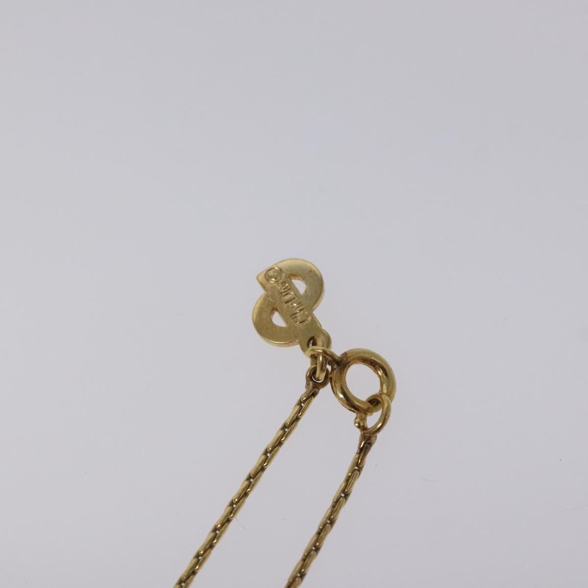 Christian Dior Necklace metal Gold Auth 124442