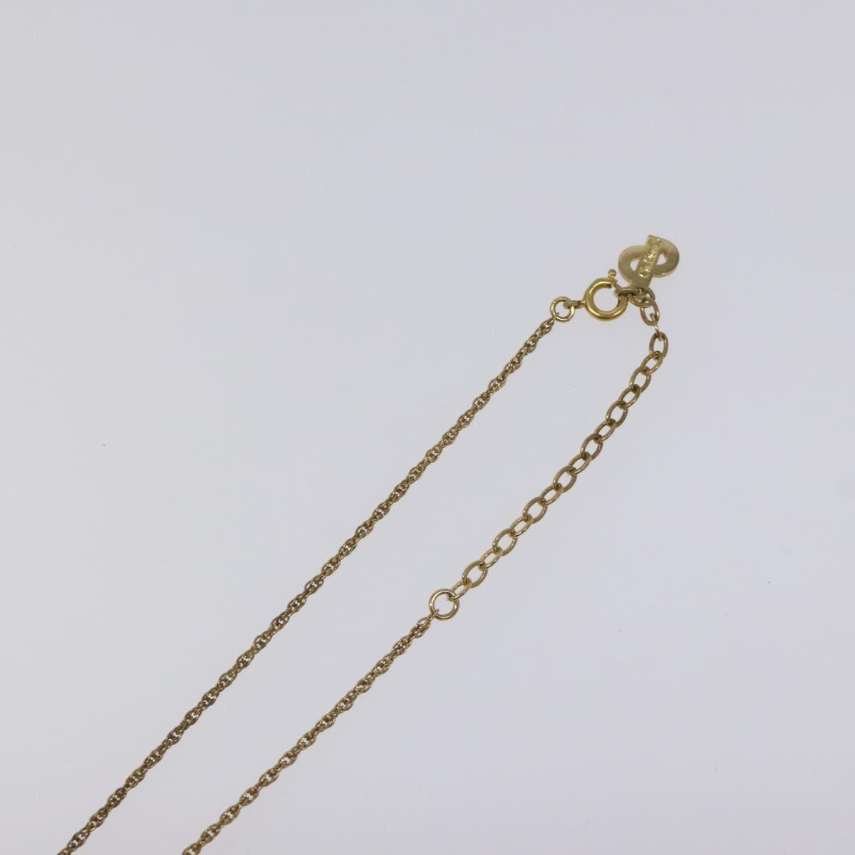 Christian Dior Necklace metal Gold Auth 124445