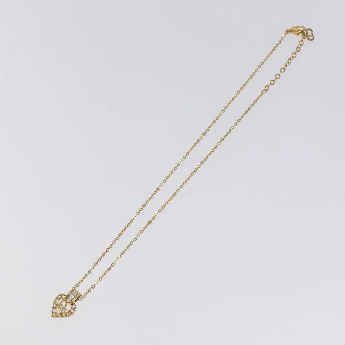 Christian Dior Necklace metal Gold Auth 124447