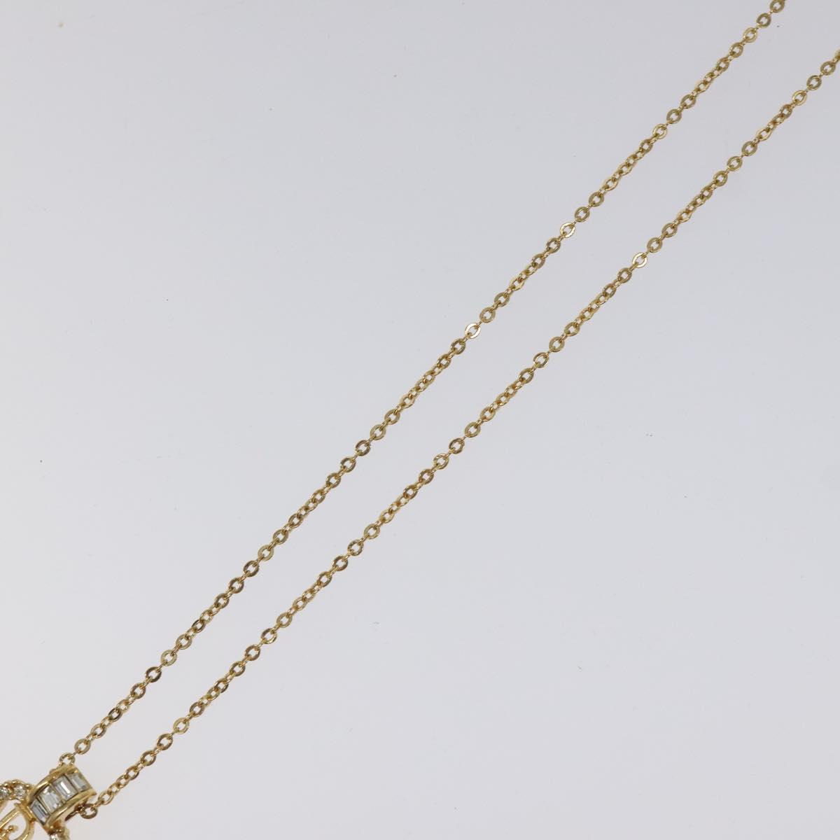 Christian Dior Necklace metal Gold Auth 124447