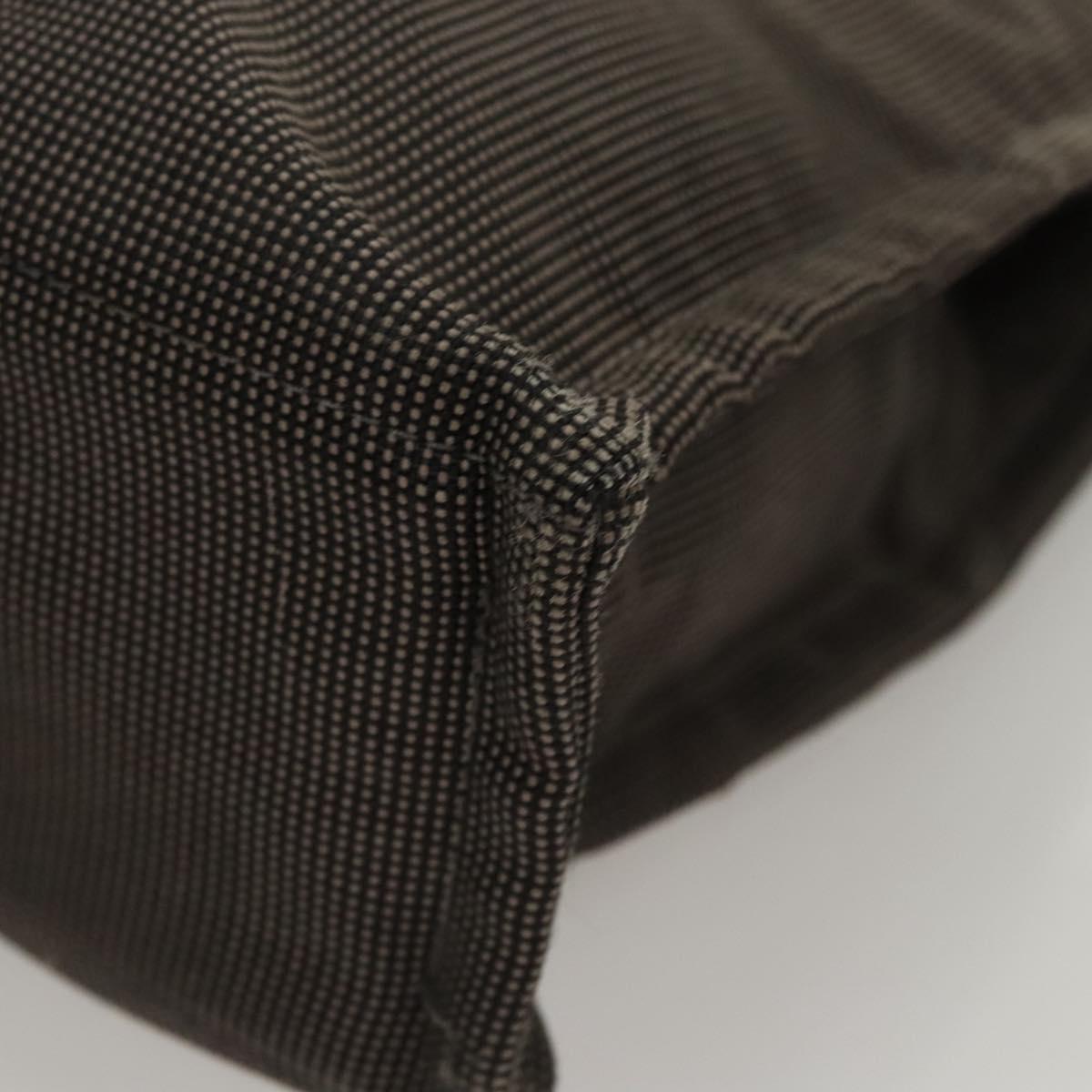 HERMES Her Line PM Tote Bag Canvas Gray Auth 124467