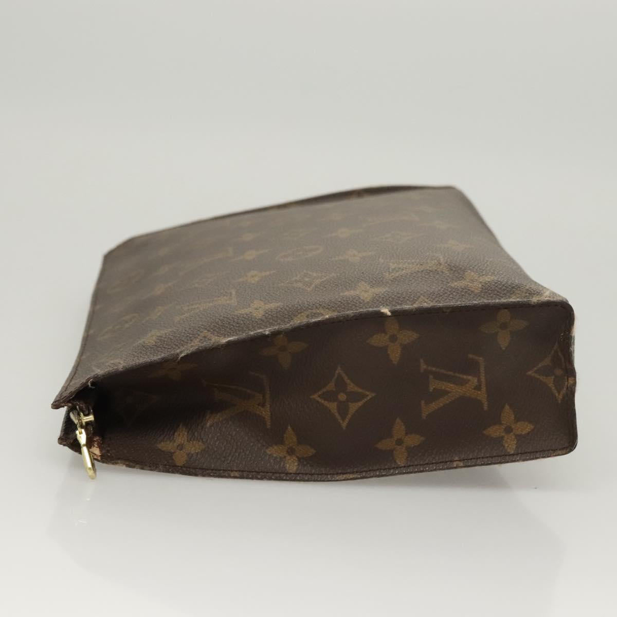 LOUIS VUITTON Monogram Poche Toilette 26 Pouch M47542 LV Auth 124470
