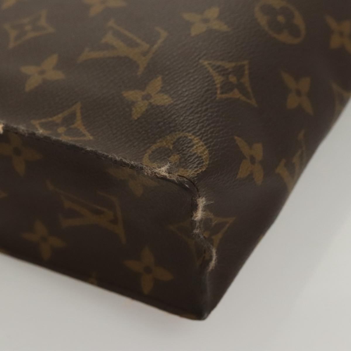 LOUIS VUITTON Monogram Poche Toilette 26 Pouch M47542 LV Auth 124470