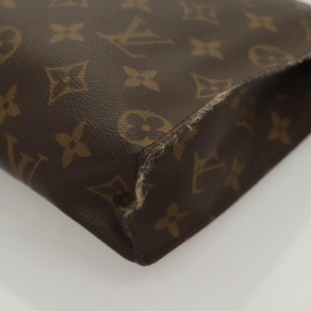 LOUIS VUITTON Monogram Poche Toilette 26 Pouch M47542 LV Auth 124470