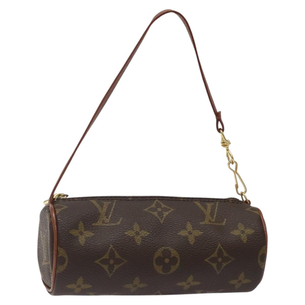 LOUIS VUITTON Monogram Papillon Pouch LV Auth 124479