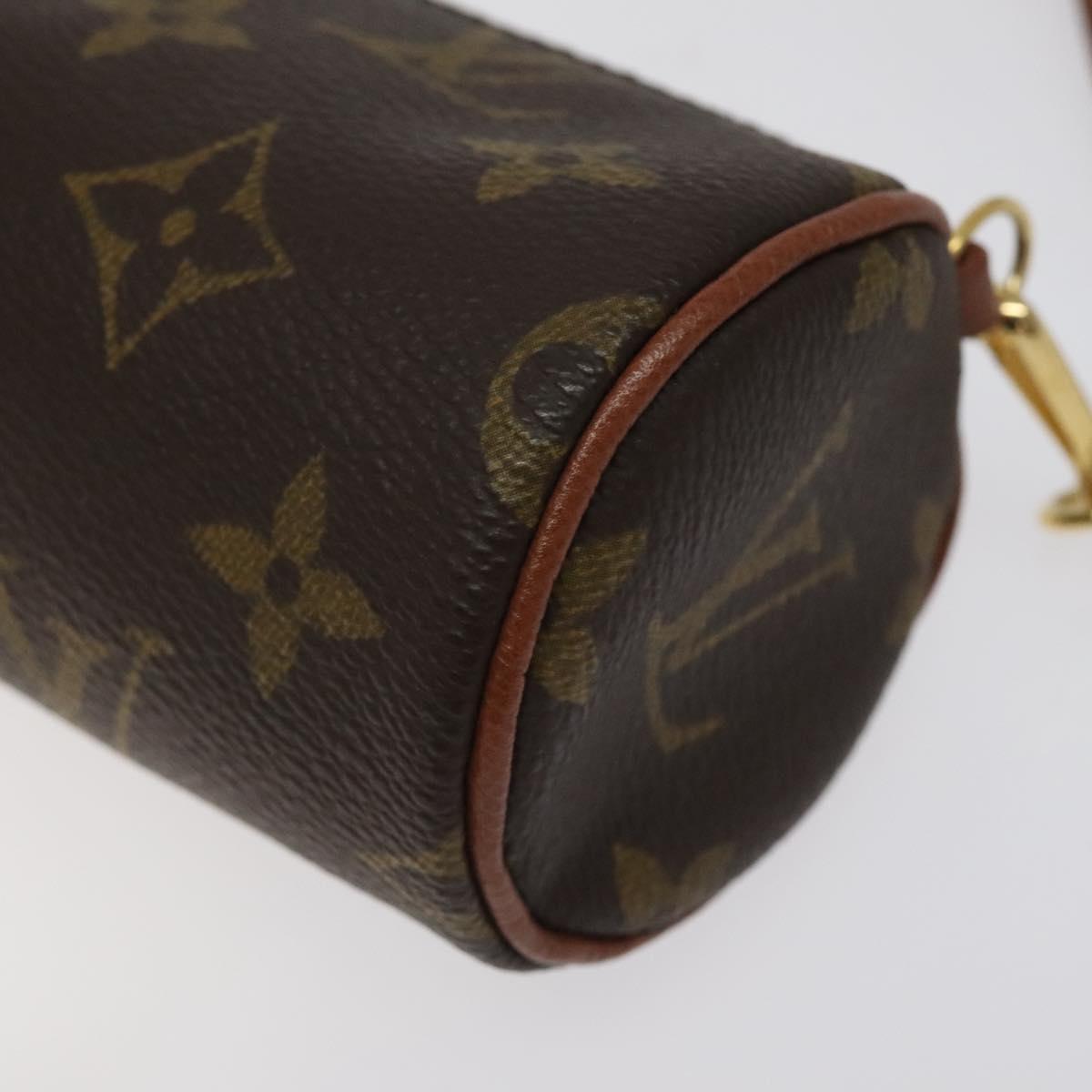 LOUIS VUITTON Monogram Papillon Pouch LV Auth 124479