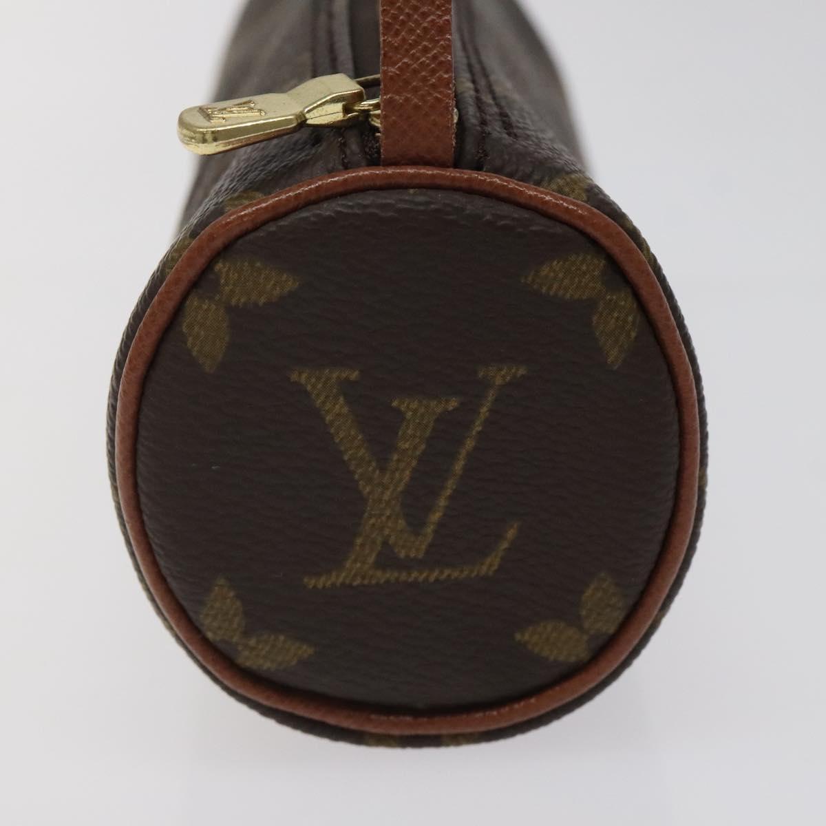 LOUIS VUITTON Monogram Papillon Pouch LV Auth 124479