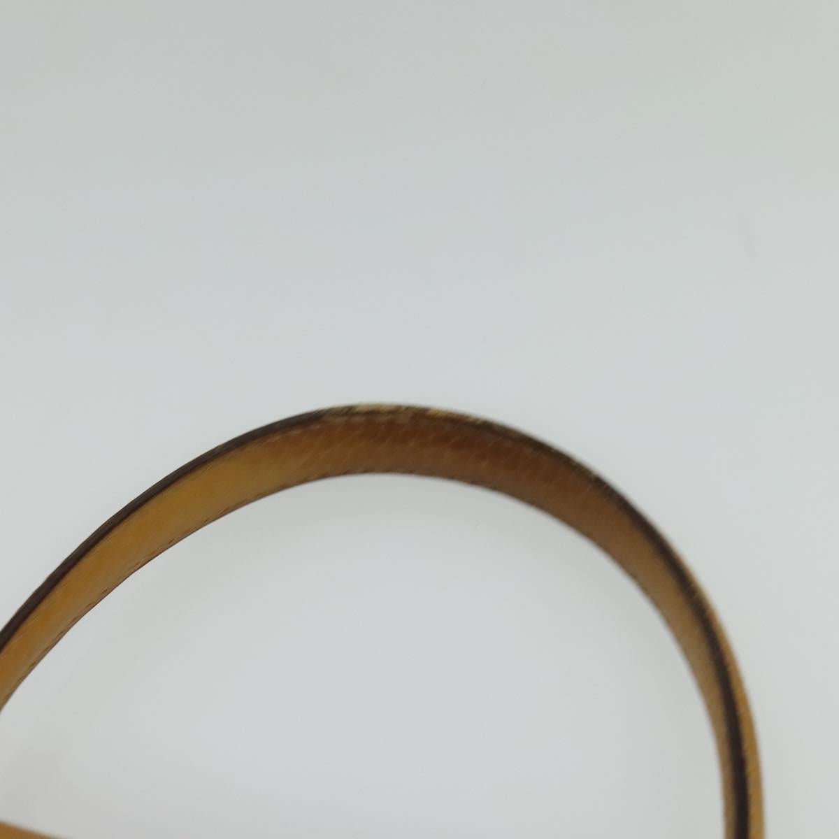 CELINE Hand Bag Leather 2way Yellow Auth 124515