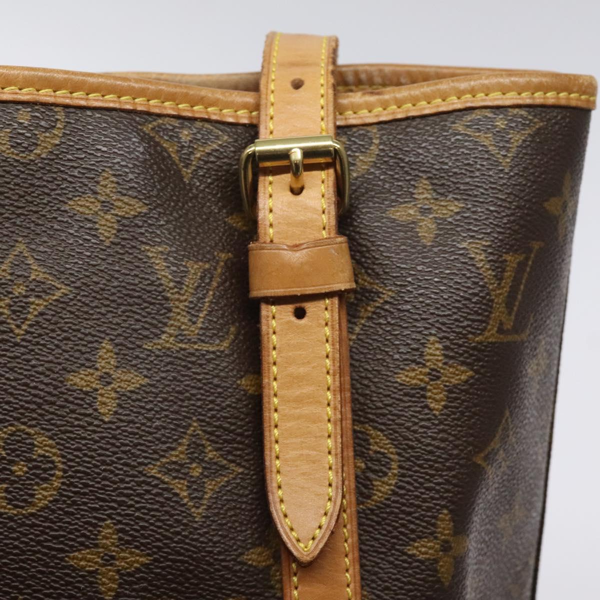 LOUIS VUITTON Monogram Bucket GM Shoulder Bag M42236 LV Auth 124532