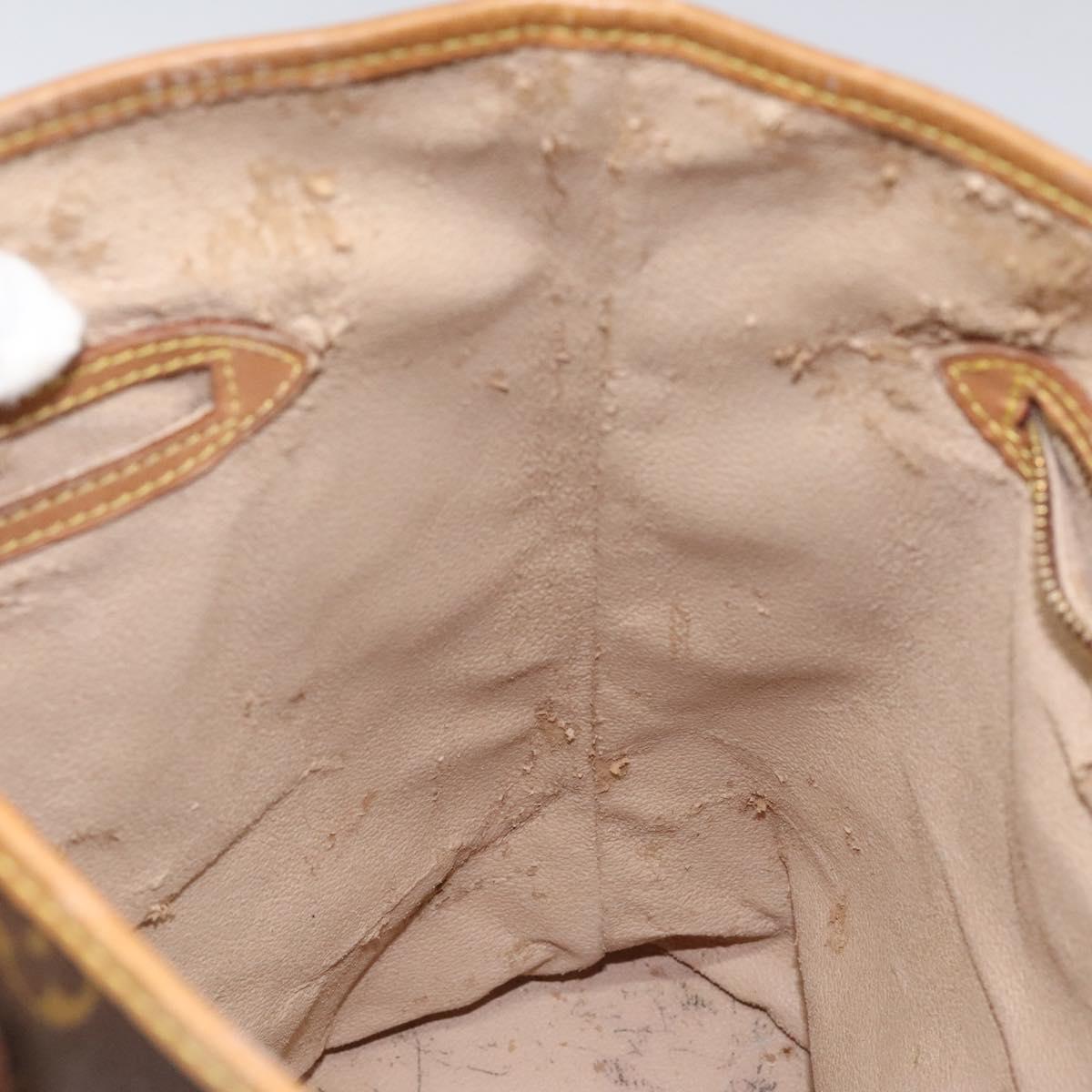 LOUIS VUITTON Monogram Bucket GM Shoulder Bag M42236 LV Auth 124532