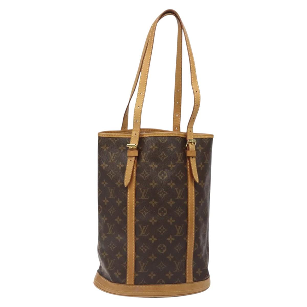 LOUIS VUITTON Monogram Bucket GM Shoulder Bag M42236 LV Auth 124532