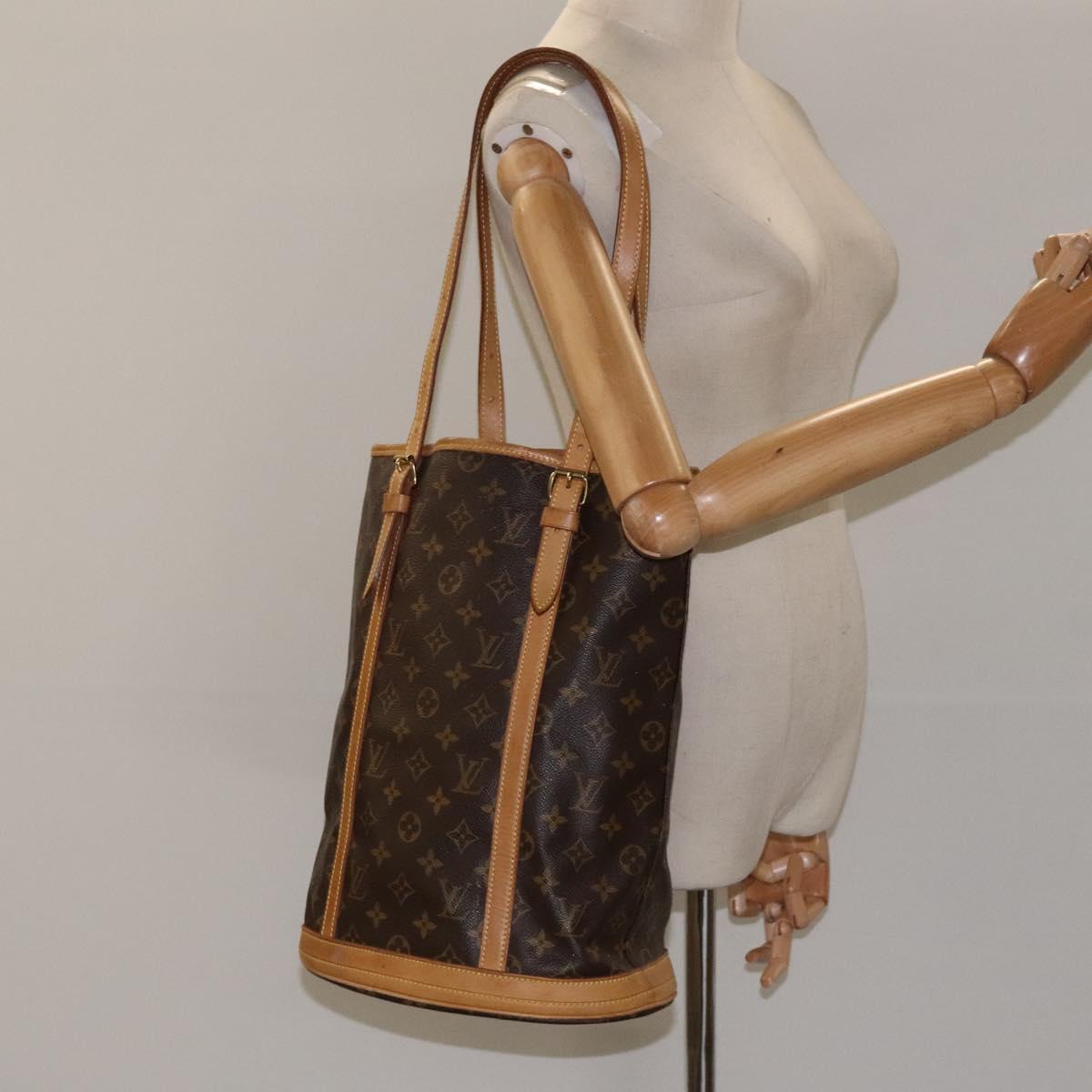 LOUIS VUITTON Monogram Bucket GM Shoulder Bag M42236 LV Auth 124532