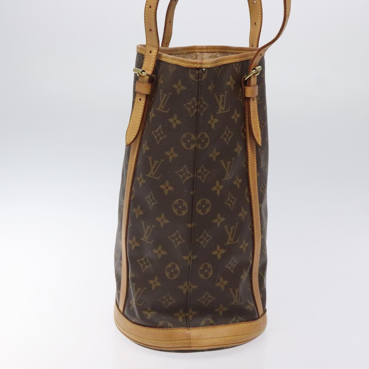LOUIS VUITTON Monogram Bucket GM Shoulder Bag M42236 LV Auth 124532