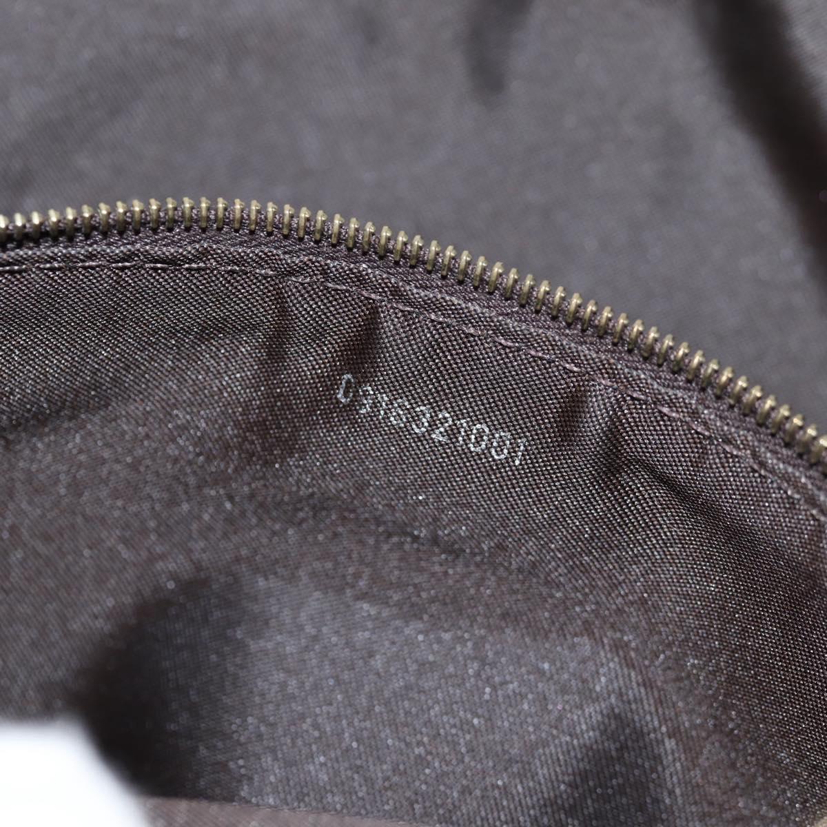 FENDI Zucchino Canvas Croissant Shoulder Bag Brown Auth 124539V