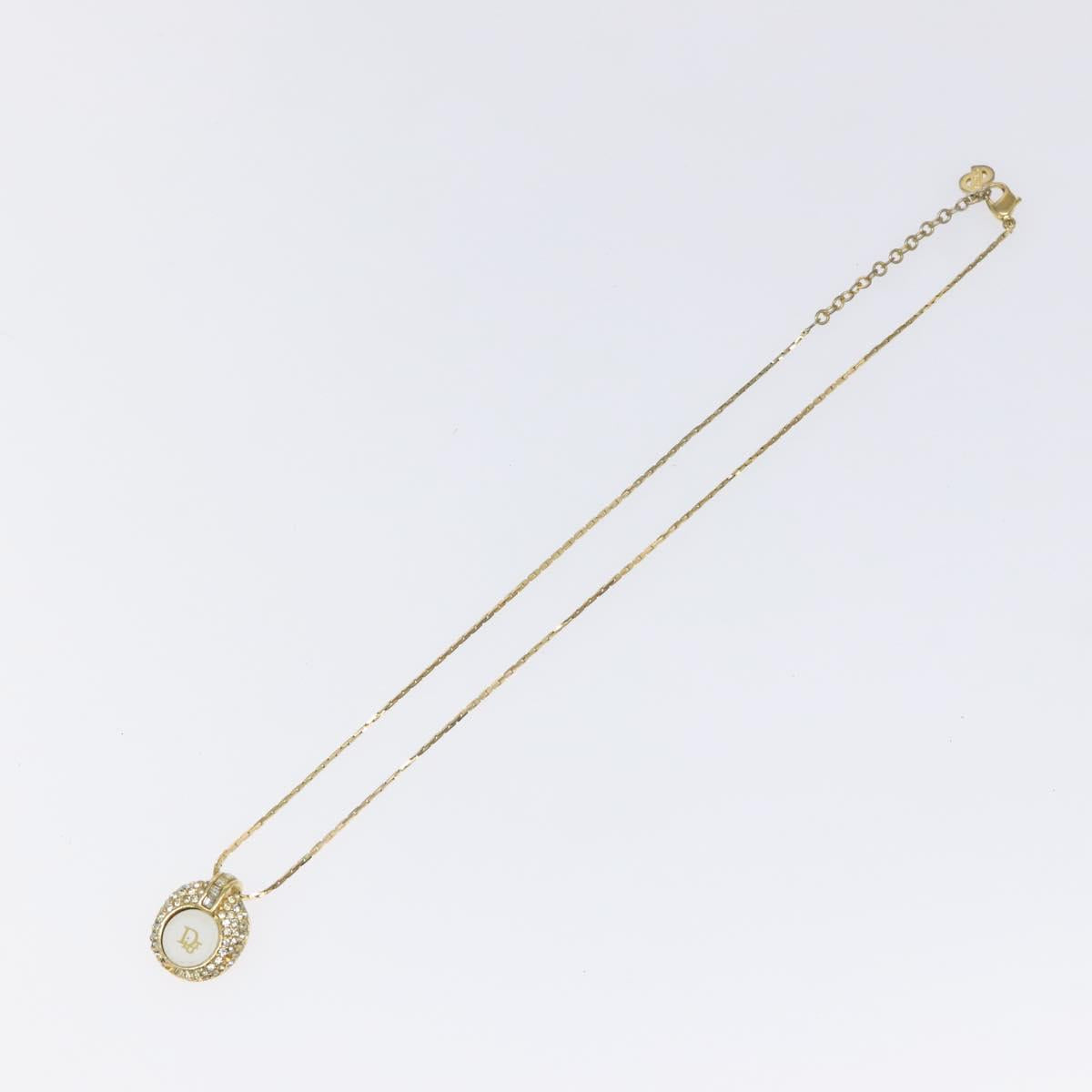 Christian Dior Necklace metal Gold Auth 124557