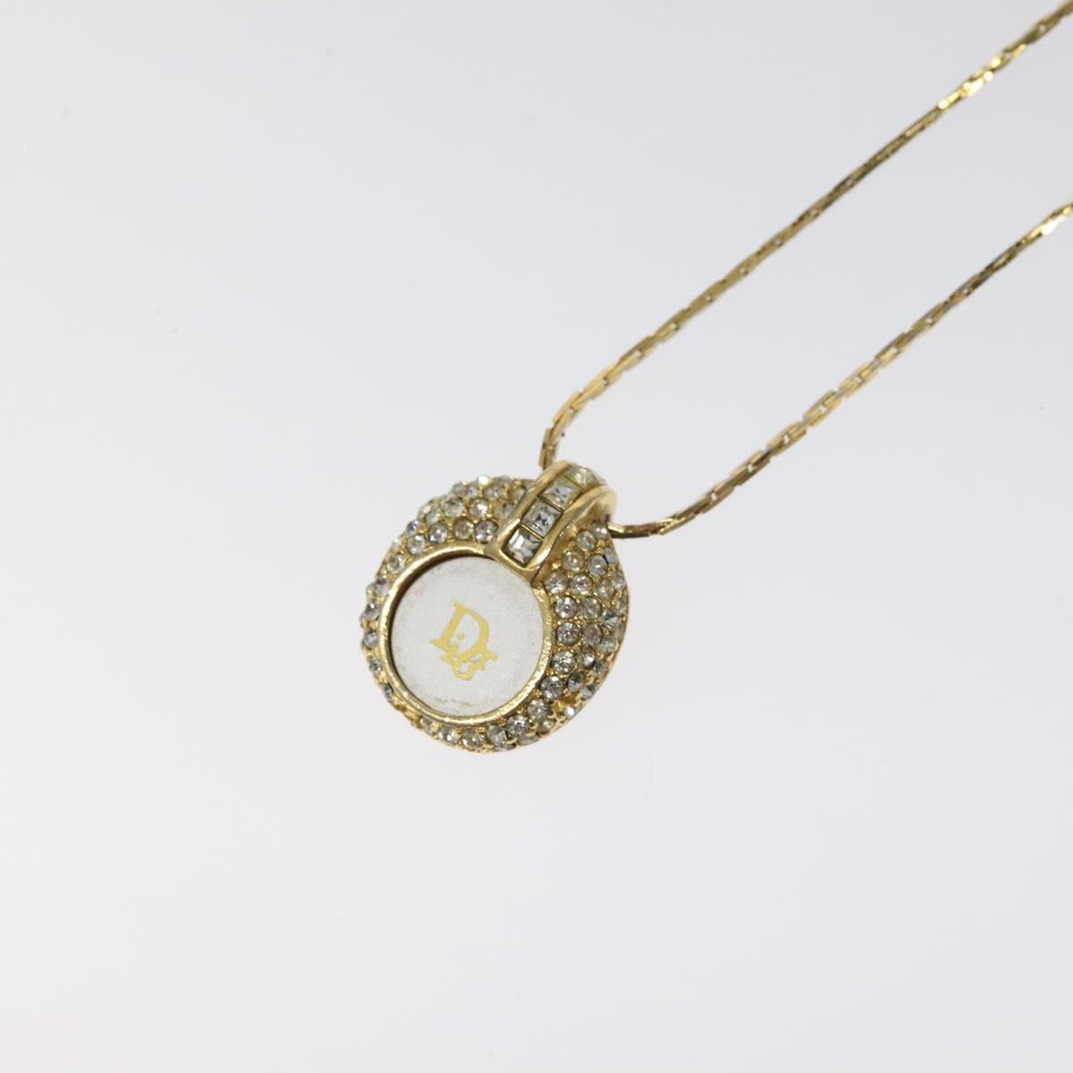 Christian Dior Necklace metal Gold Auth 124557