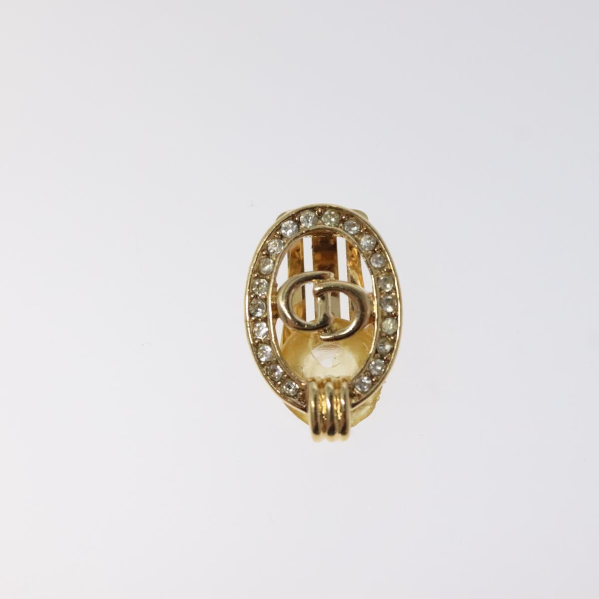 Christian Dior Earring metal Gold Auth 124559