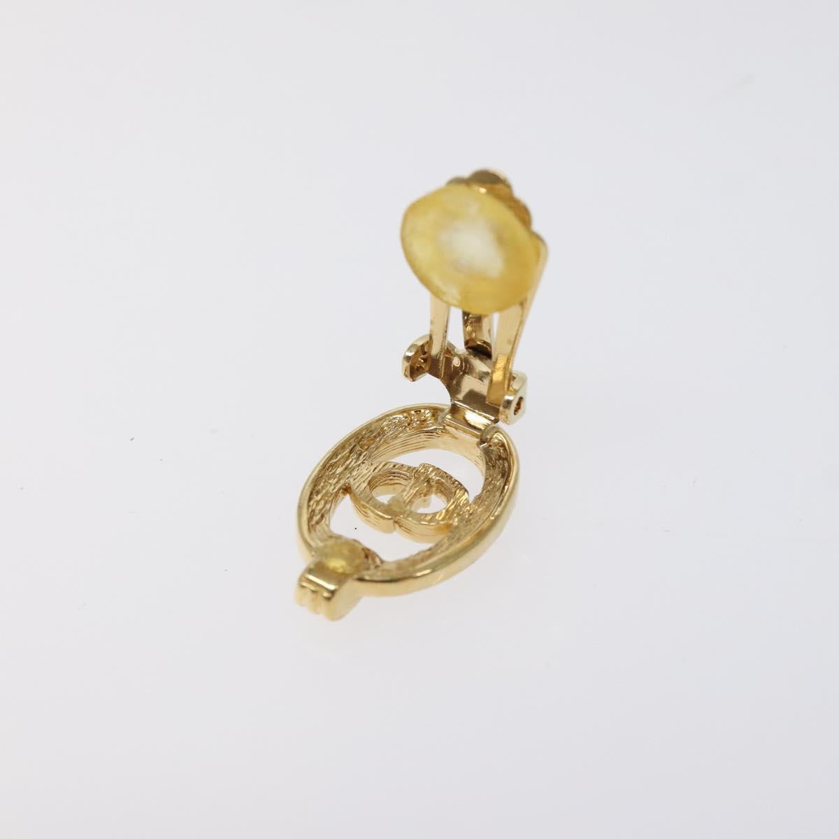 Christian Dior Earring metal Gold Auth 124559