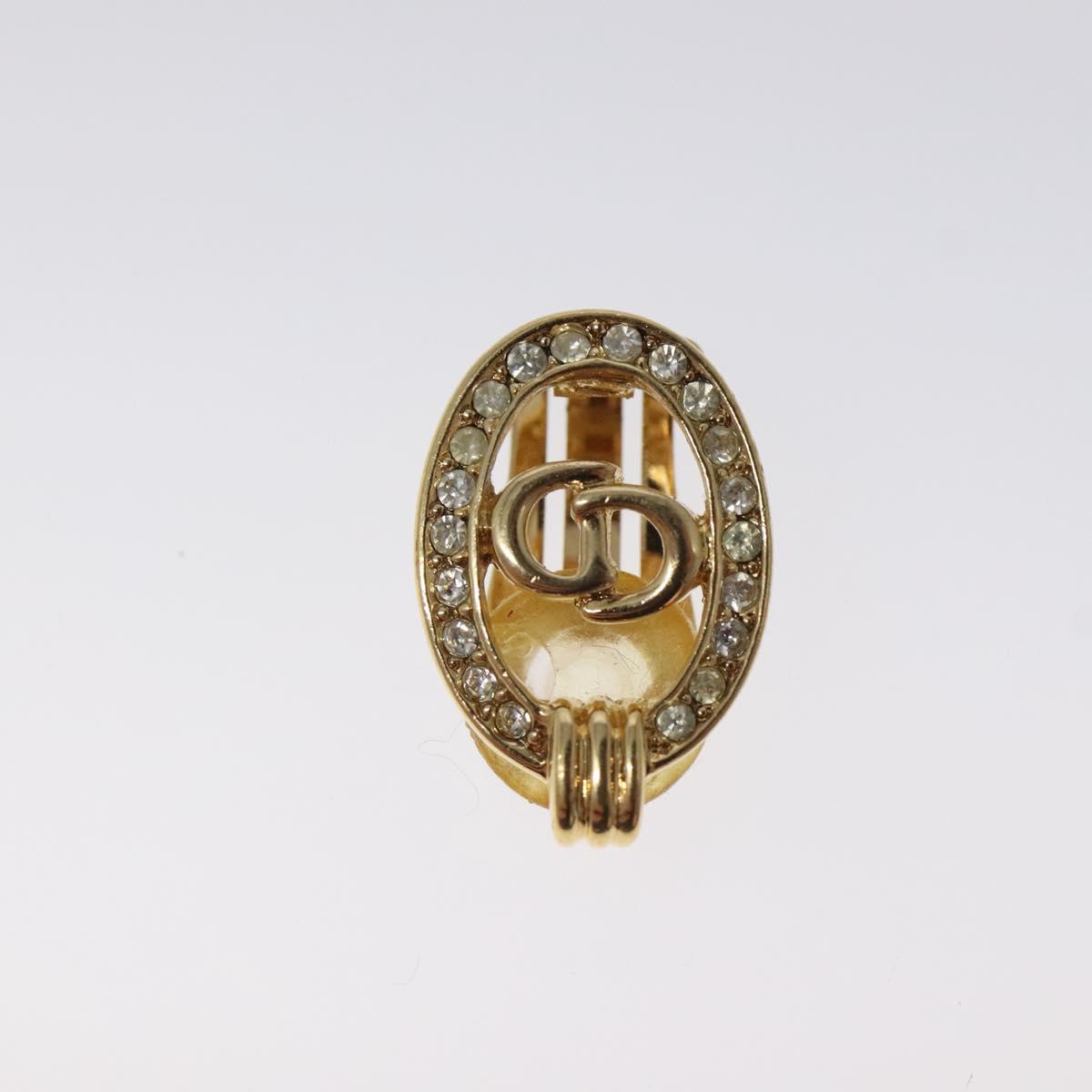 Christian Dior Earring metal Gold Auth 124559
