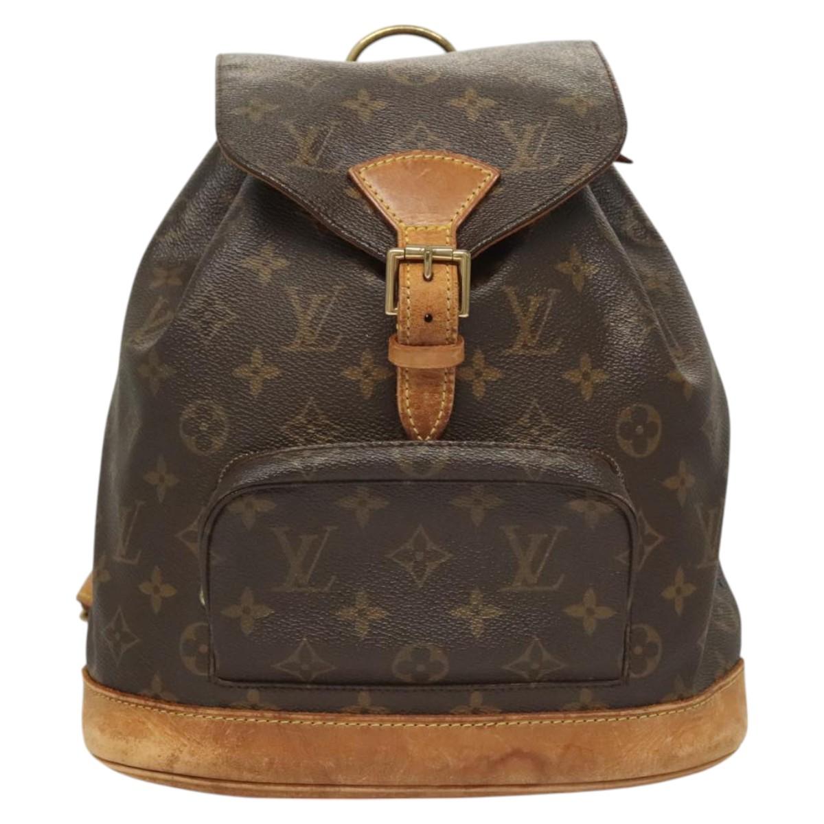 LOUIS VUITTON Monogram Montsouris MM Backpack M51136 LV Auth 124644