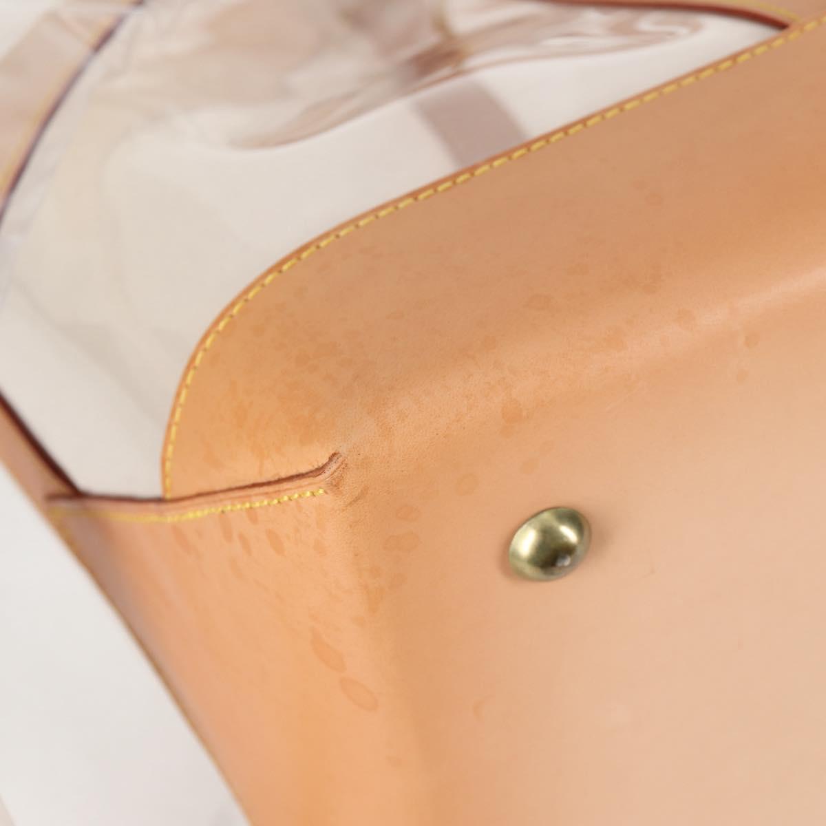 LOUIS VUITTON Isaac Mizrahi Tote Bag Vinyl Leather Clear M99027 Auth 124651SAV