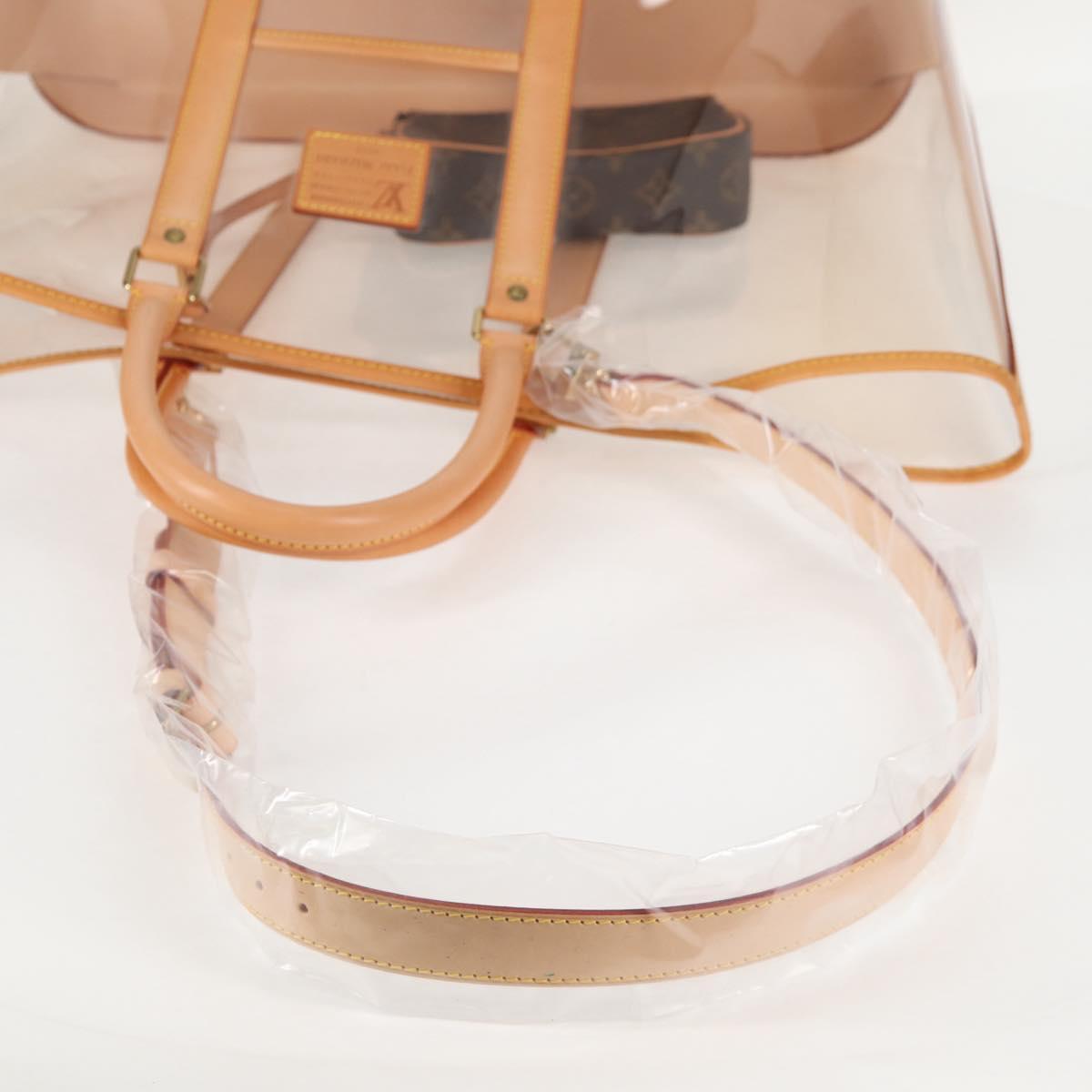 LOUIS VUITTON Isaac Mizrahi Tote Bag Vinyl Leather Clear M99027 Auth 124651SAV