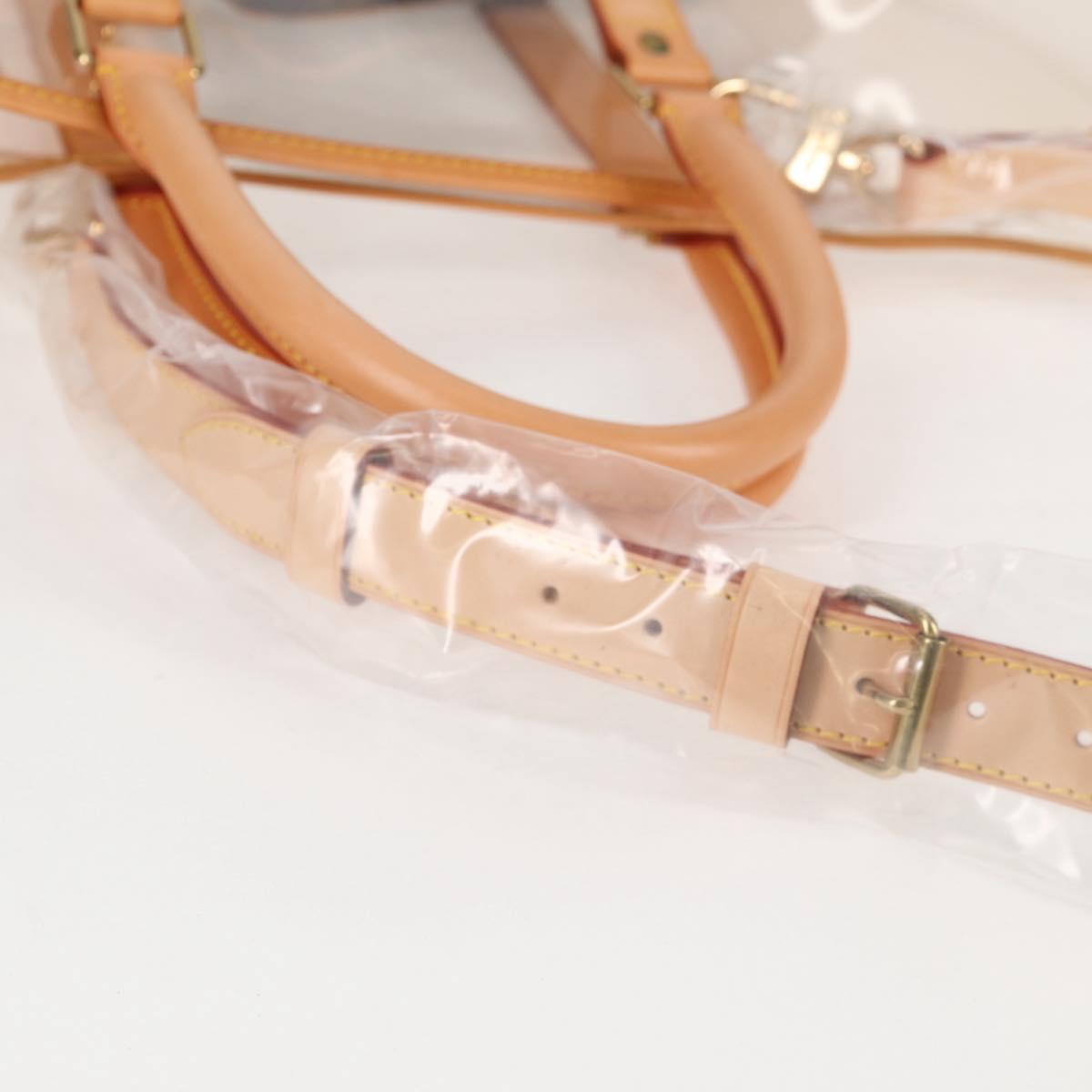 LOUIS VUITTON Isaac Mizrahi Tote Bag Vinyl Leather Clear M99027 Auth 124651SAV