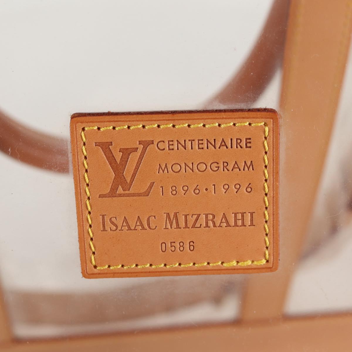 LOUIS VUITTON Isaac Mizrahi Tote Bag Vinyl Leather Clear M99027 Auth 124651SAV