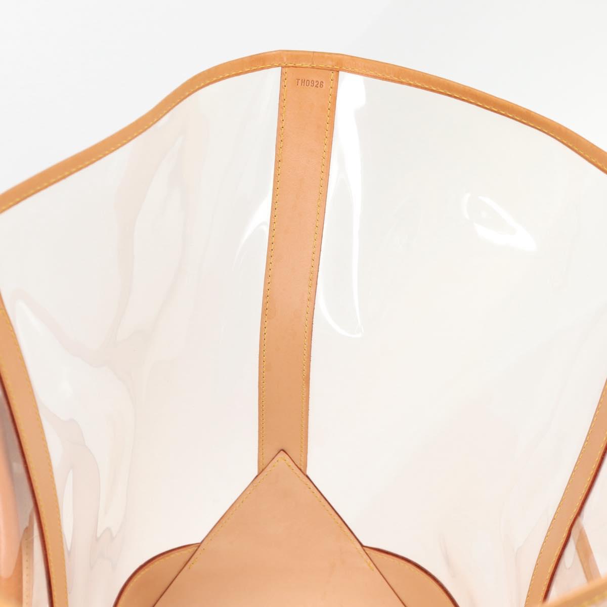 LOUIS VUITTON Isaac Mizrahi Tote Bag Vinyl Leather Clear M99027 Auth 124651SAV