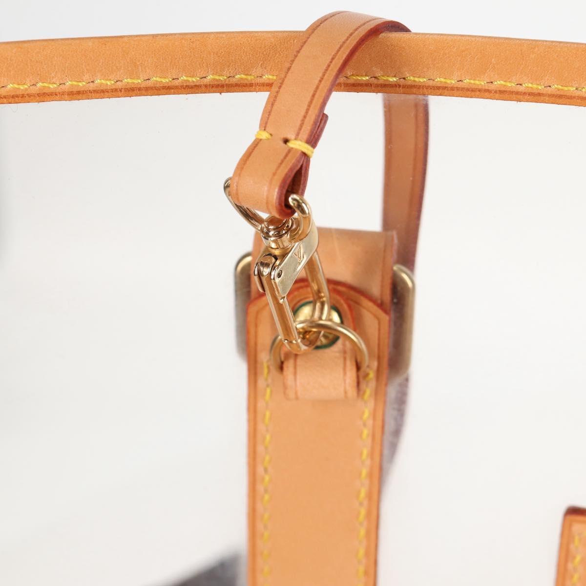 LOUIS VUITTON Isaac Mizrahi Tote Bag Vinyl Leather Clear M99027 Auth 124651SAV