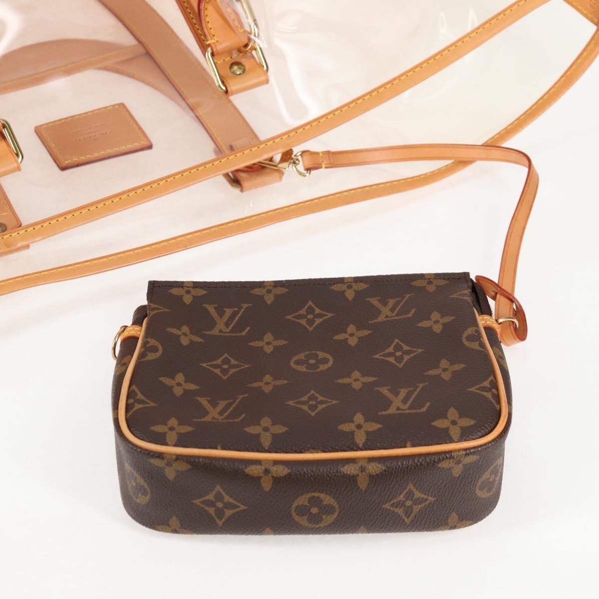 LOUIS VUITTON Isaac Mizrahi Tote Bag Vinyl Leather Clear M99027 Auth 124651SAV