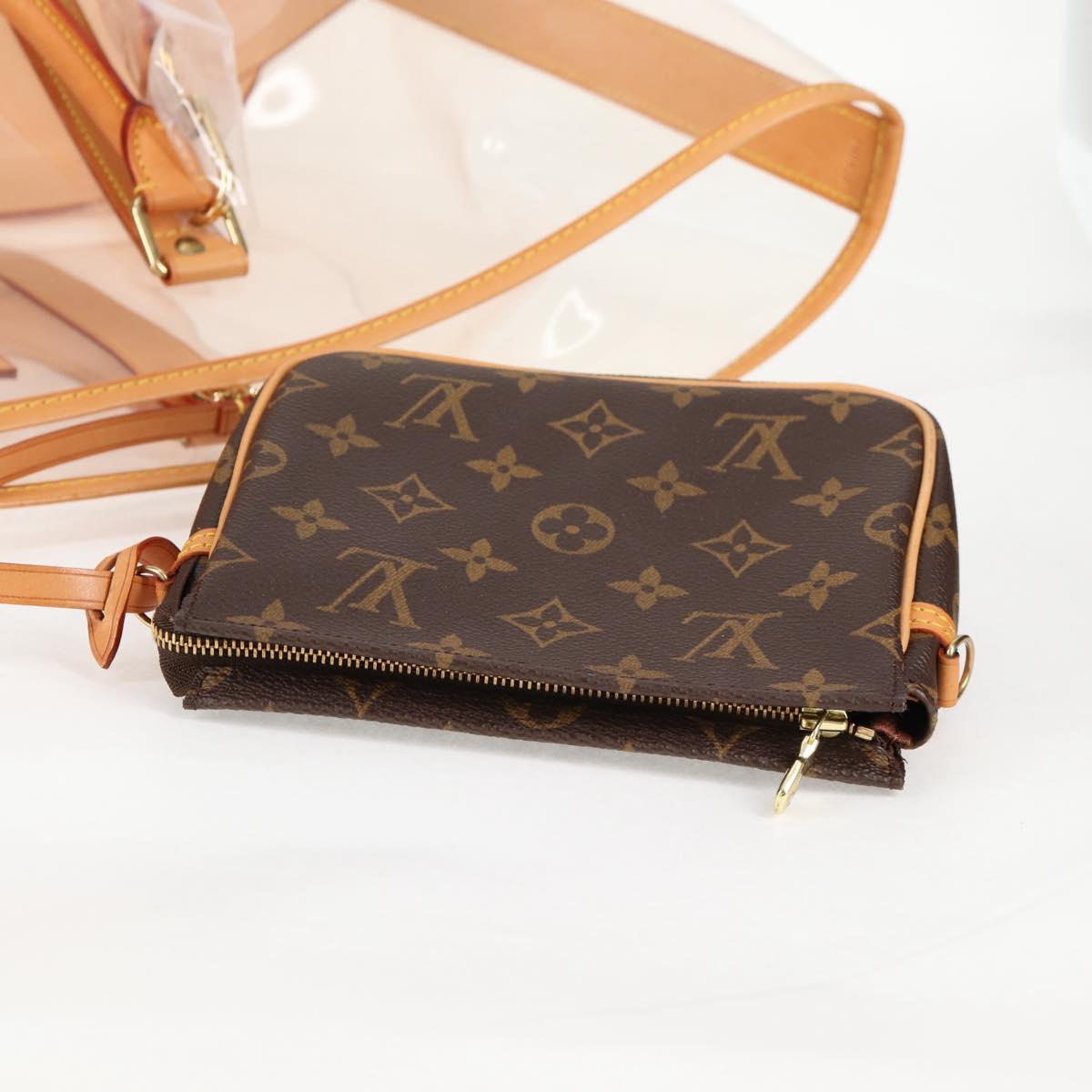 LOUIS VUITTON Isaac Mizrahi Tote Bag Vinyl Leather Clear M99027 Auth 124651SAV