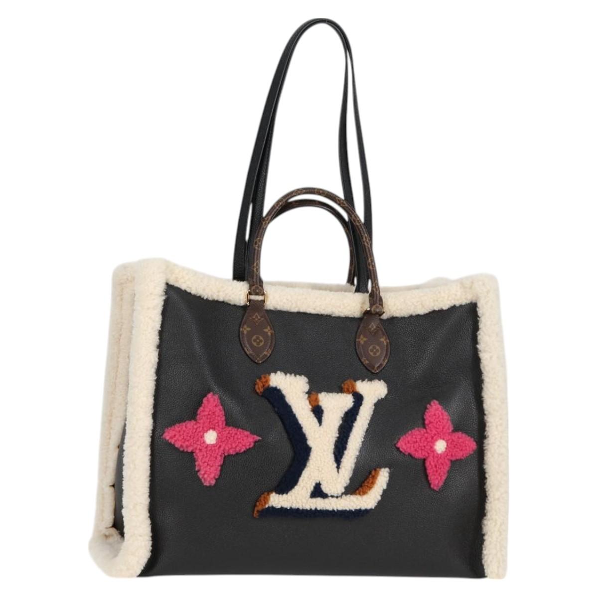 LOUIS VUITTON Monogram Shearing On The Go GM Tote Bag M56958 LV Auth 124652S