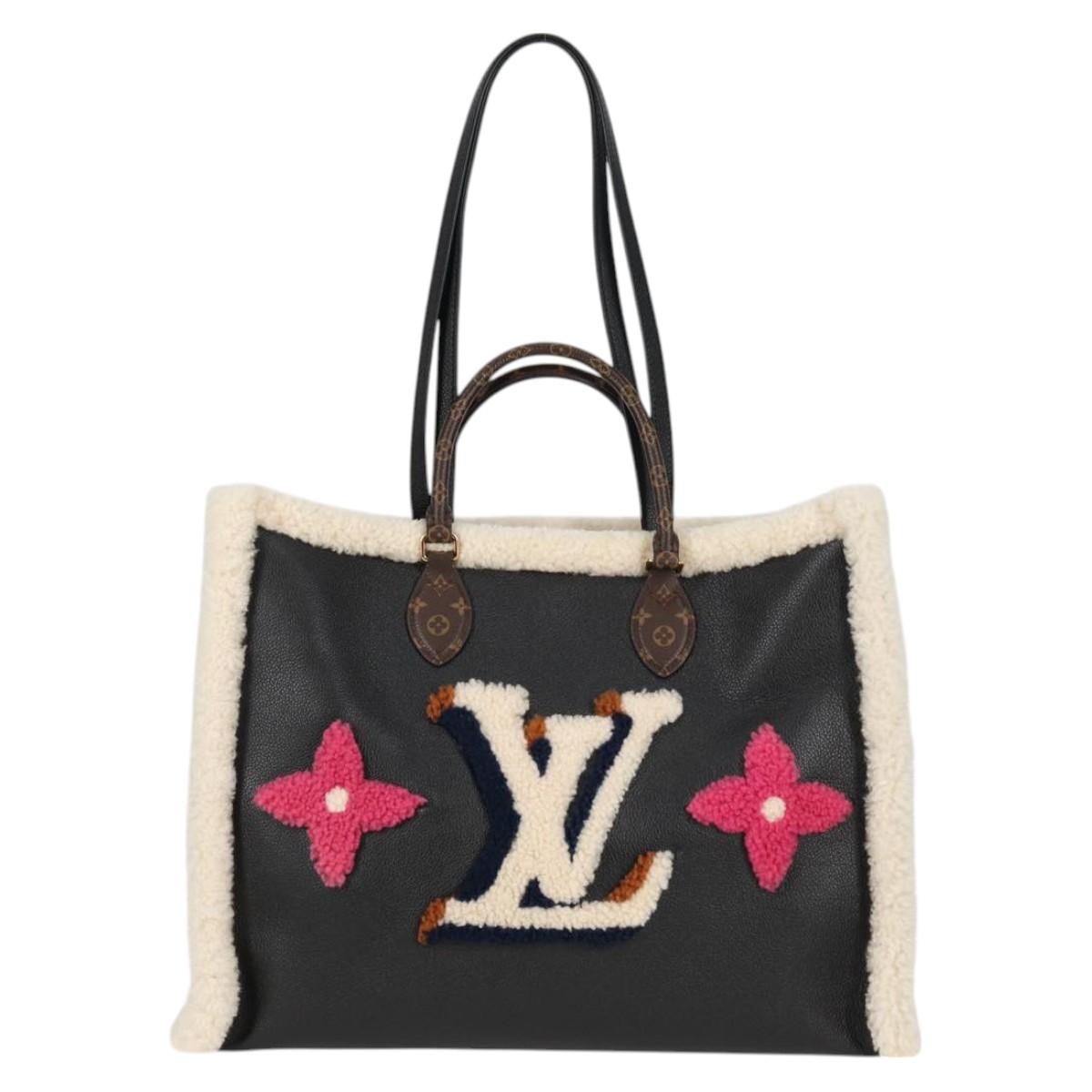 LOUIS VUITTON Monogram Shearing On The Go GM Tote Bag M56958 LV Auth 124652S