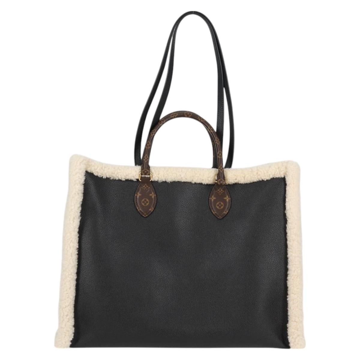 LOUIS VUITTON Monogram Shearing On The Go GM Tote Bag M56958 LV Auth 124652S