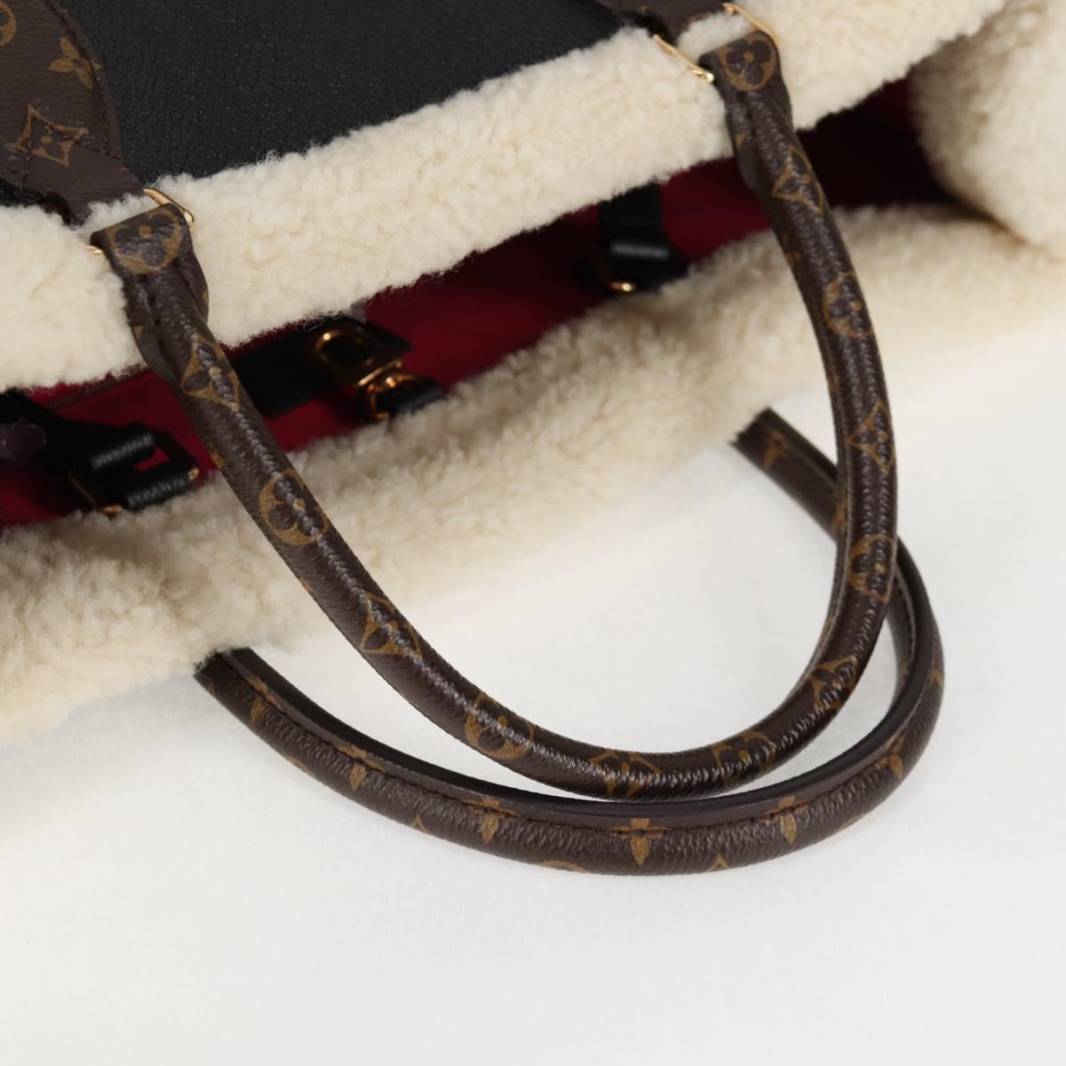 LOUIS VUITTON Monogram Shearing On The Go GM Tote Bag M56958 LV Auth 124652S
