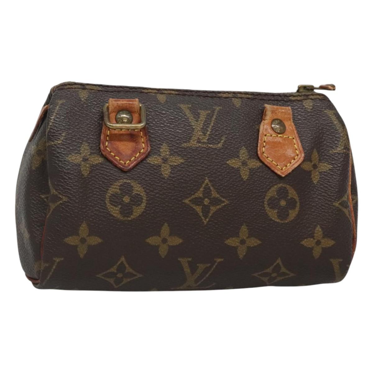 LOUIS VUITTON Monogram Mini Speedy Hand Bag M41534 LV Auth 124722
