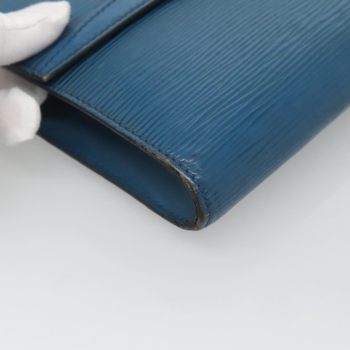 LOUIS VUITTON Epi Pochette Arche Shoulder Bag Blue M52575 LV Auth 124831