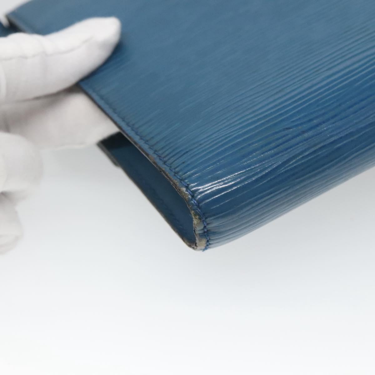 LOUIS VUITTON Epi Pochette Arche Shoulder Bag Blue M52575 LV Auth 124831