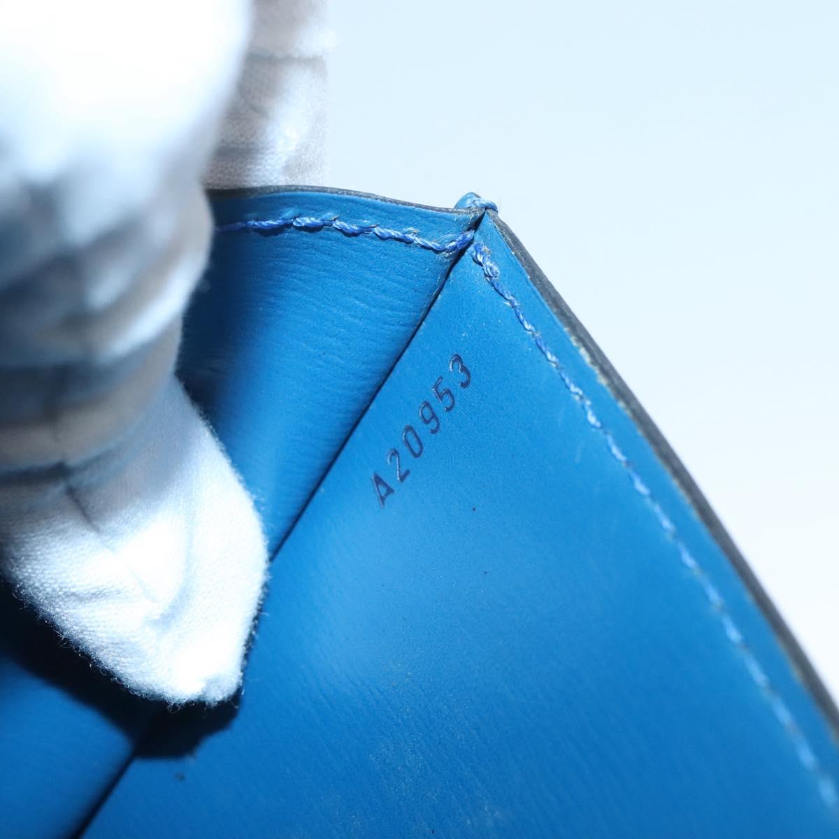 LOUIS VUITTON Epi Pochette Arche Shoulder Bag Blue M52575 LV Auth 124831