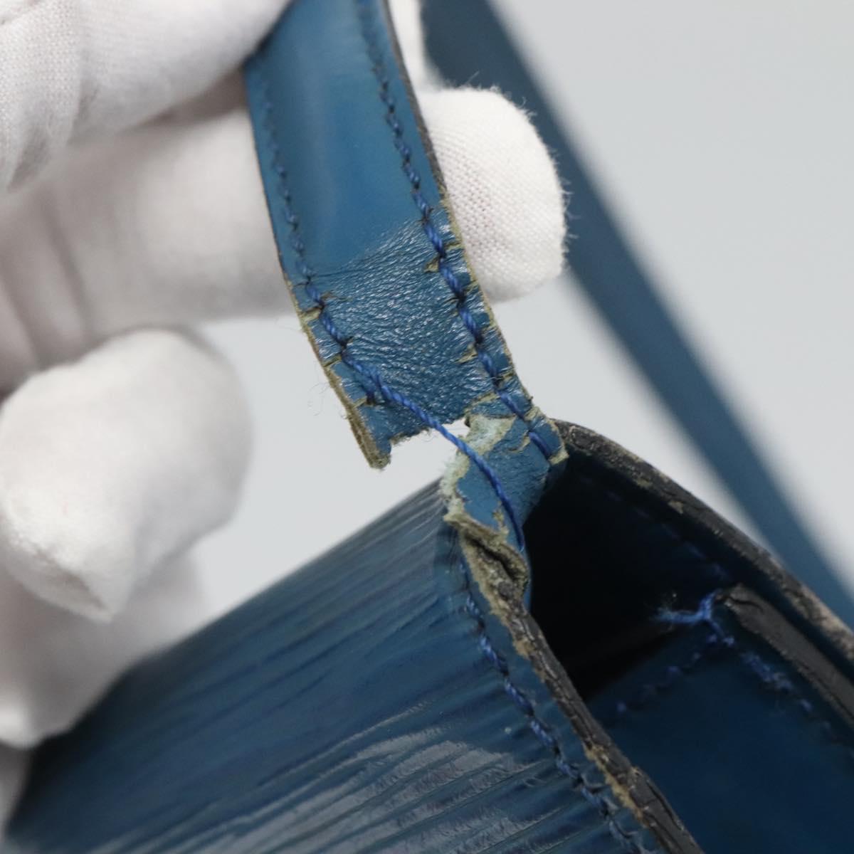 LOUIS VUITTON Epi Pochette Arche Shoulder Bag Blue M52575 LV Auth 124831