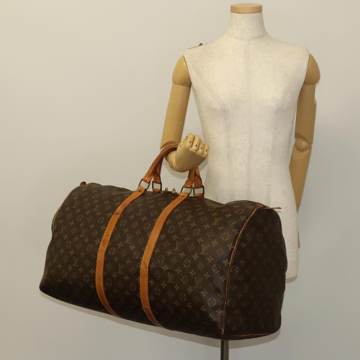 LOUIS VUITTON Monogram Keepall 60 Boston Bag M41422 LV Auth 124850