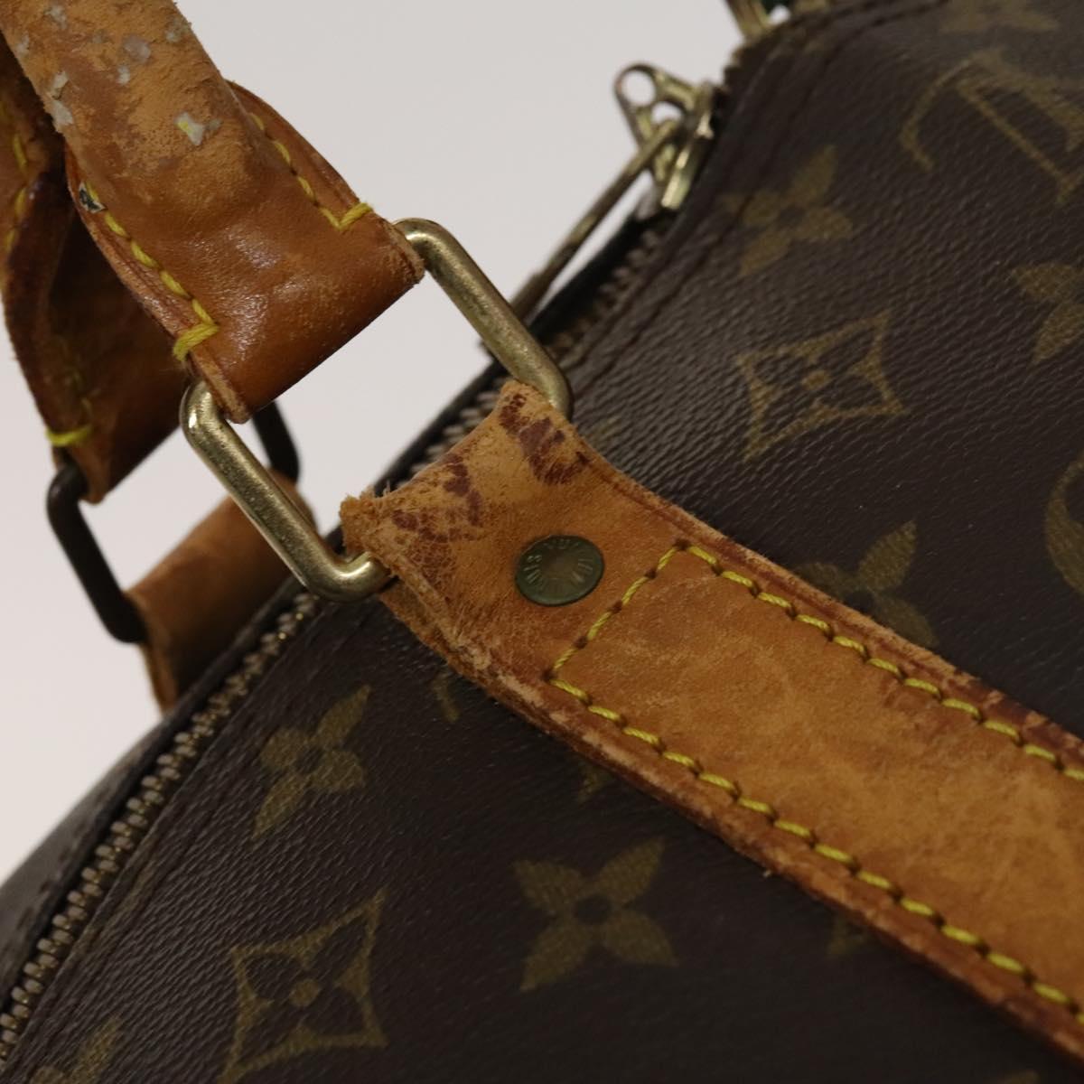 LOUIS VUITTON Monogram Keepall Bandouliere 60 Boston Bag M41412 LV Auth 124854