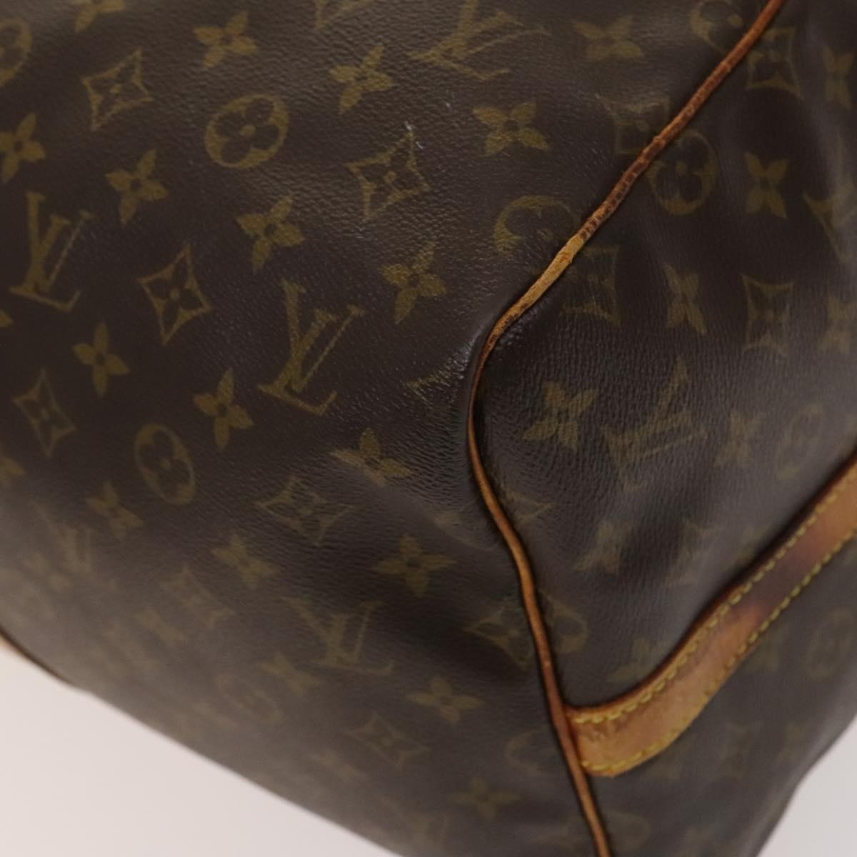 LOUIS VUITTON Monogram Keepall Bandouliere 55 Boston Bag M41414 LV Auth 124872