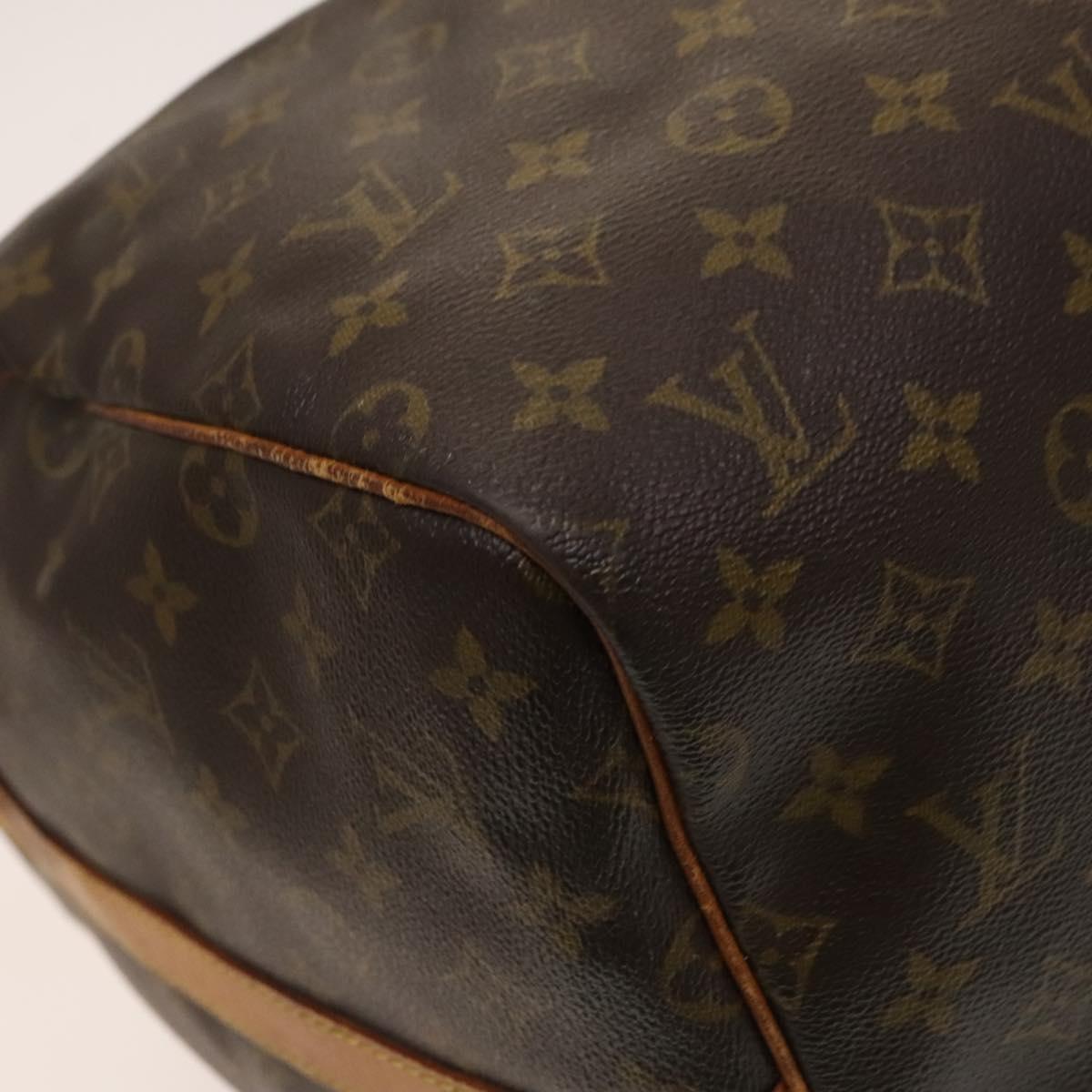 LOUIS VUITTON Monogram Keepall Bandouliere 55 Boston Bag M41414 LV Auth 124872
