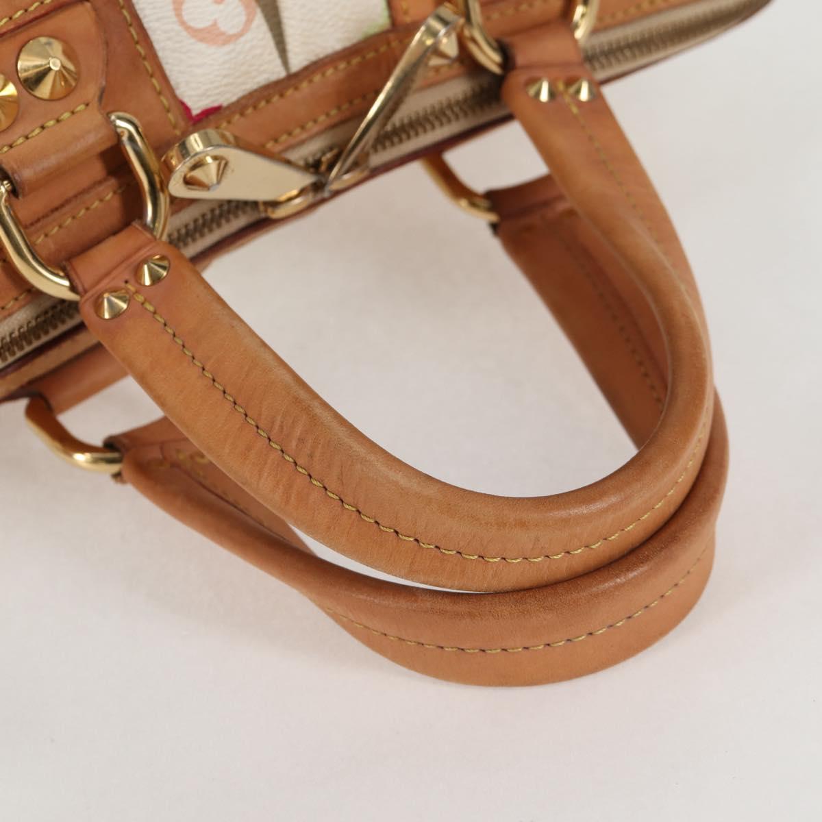 LOUIS VUITTON Monogram Multicolor Courtney MM Bag 2way White M45641 Auth 124888