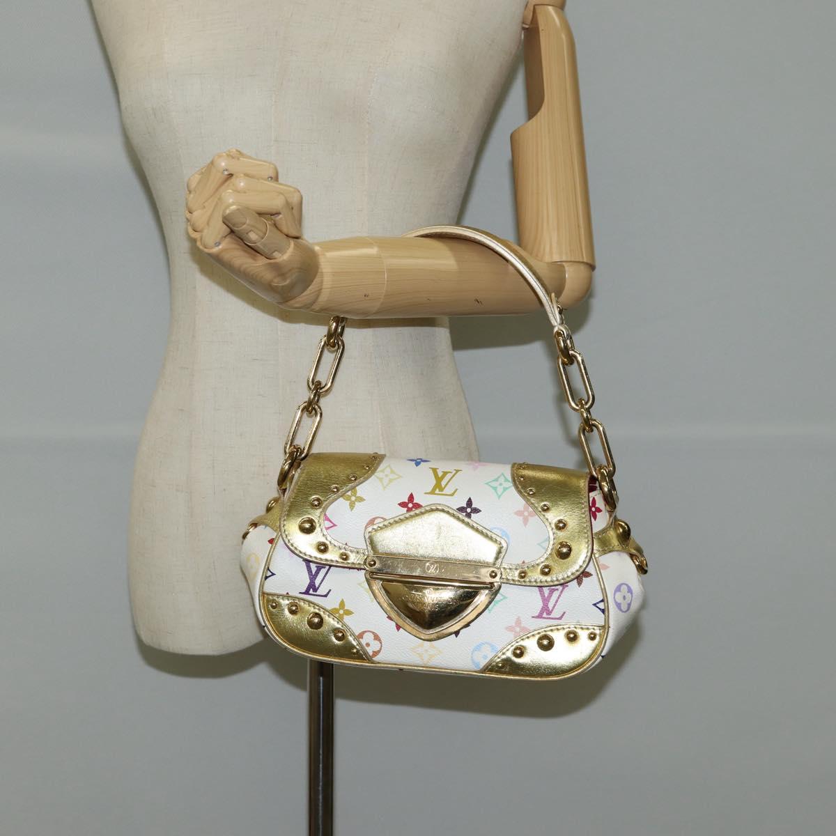 LOUIS VUITTON Monogram Multicolor Marilyn All Bag White M40206 LV Auth 124890SAV