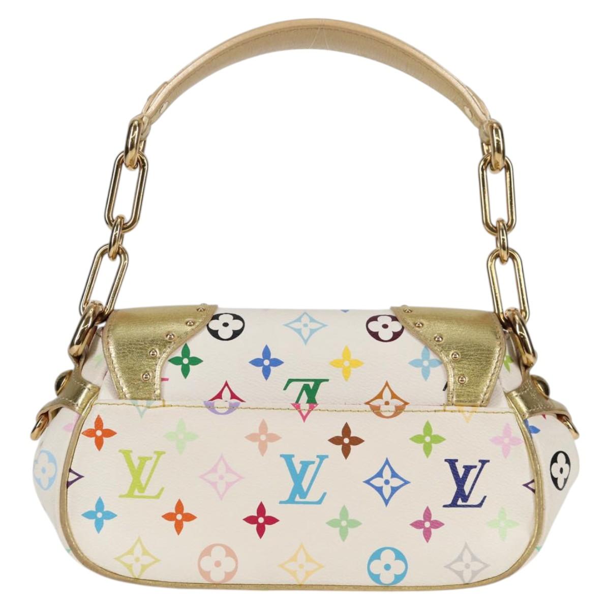 LOUIS VUITTON Monogram Multicolor Marilyn All Bag White M40206 LV Auth 124890SAV